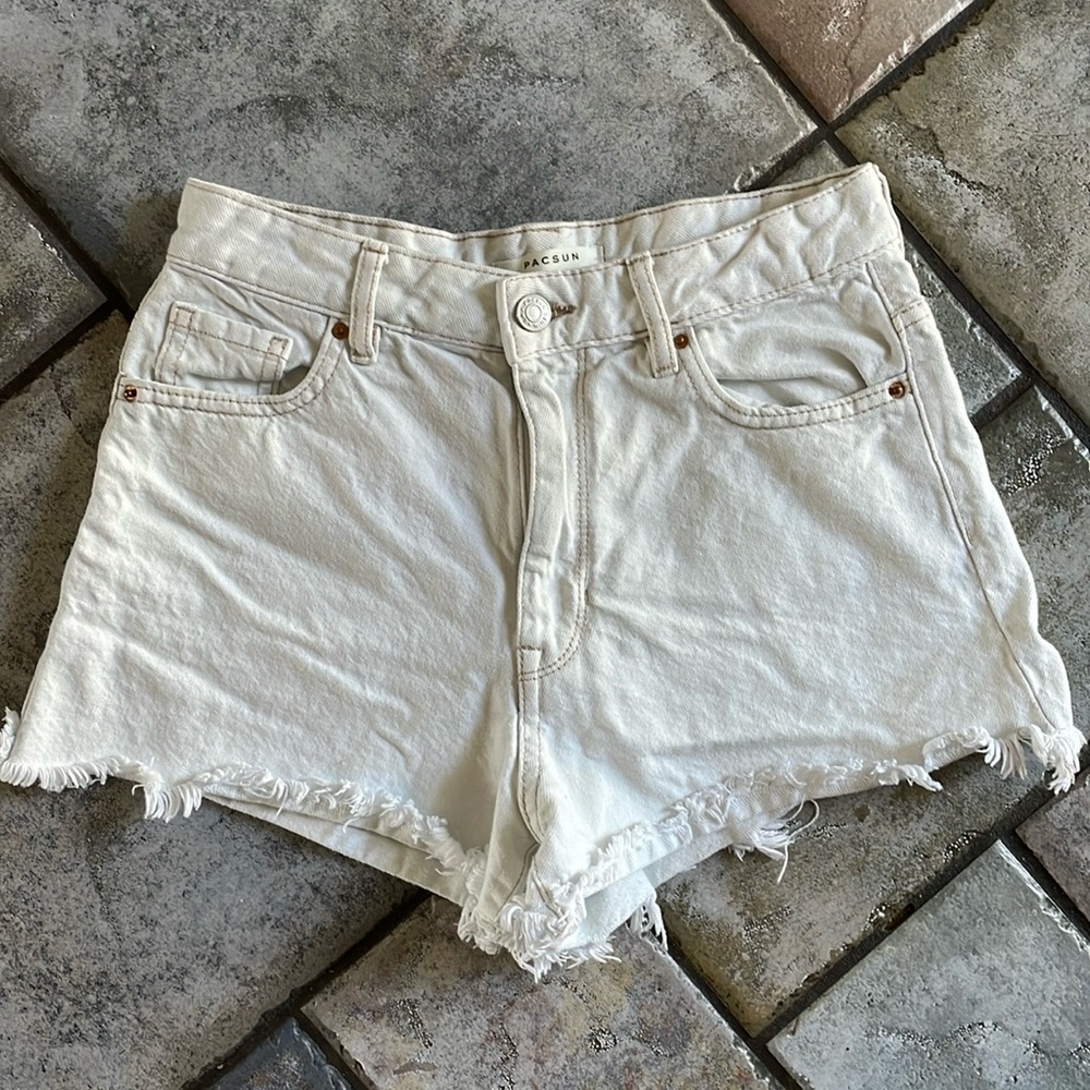PacSun high-rise festival cut off shorts Size 25